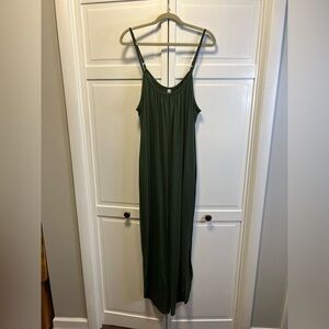 Zenana Wide Leg Sleeveless Lounge Jumpsuit/Romper Size Women’s 1X Color Green